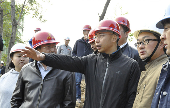 公司辅导调研岳阳在建沉大项目