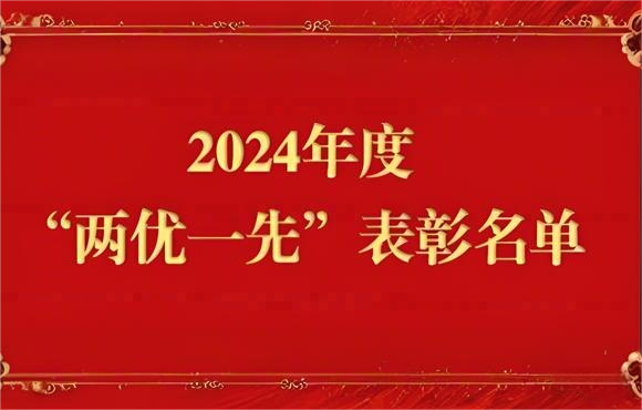 2024年度“两优一先”赞美名单出炉